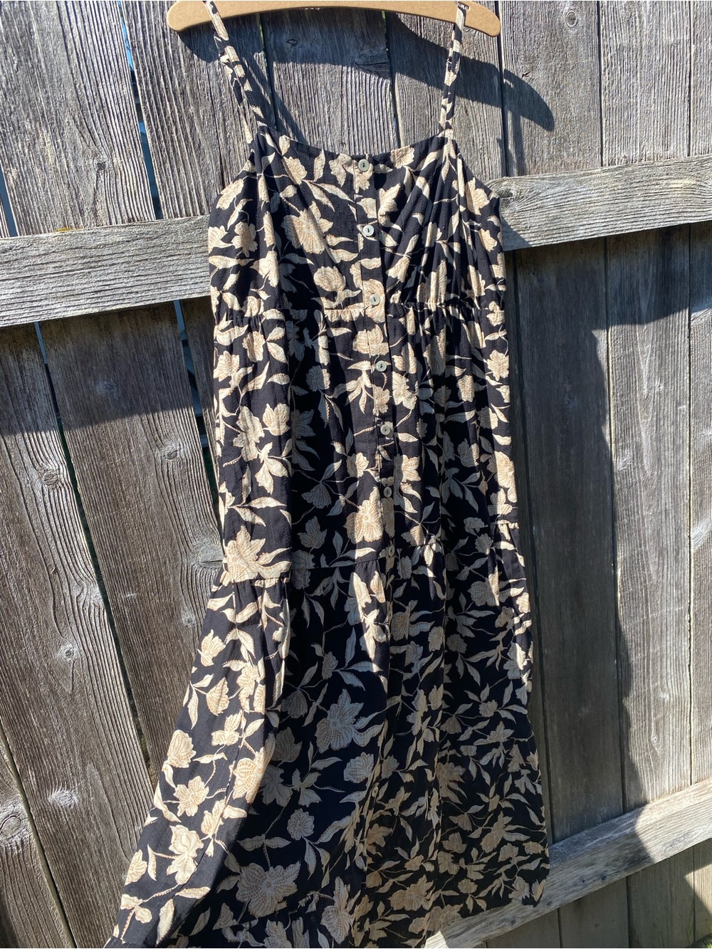 SANCTUARY NWT LARGE 
Women's Cotton Tiered
Picot Maxi Dress BANDANA PRINT - Picture 7 of 14